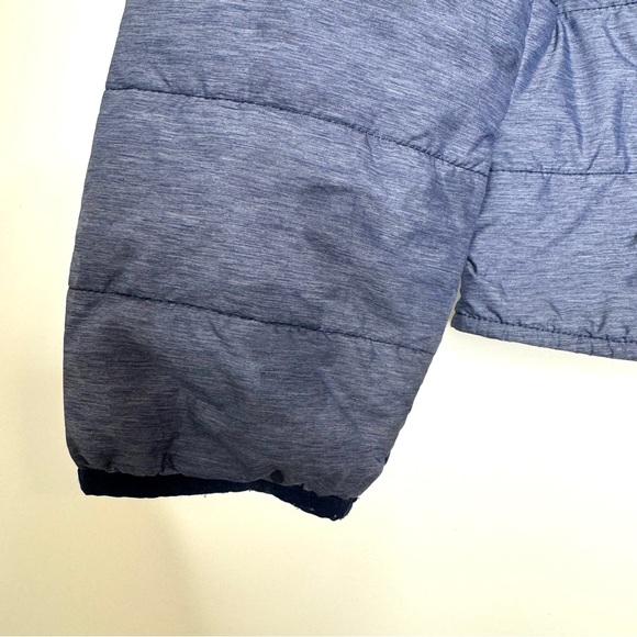 The North Face Blue Puffer Jacket Long Sleeved Hooded Pockets Insulated Girls 18 - Picture 13 of 13